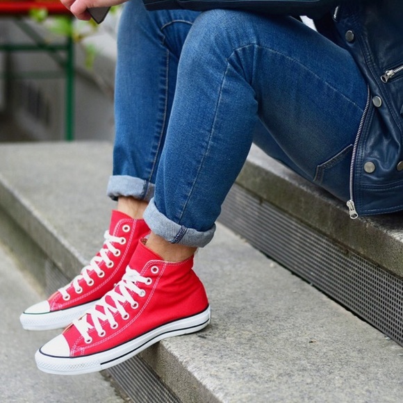 NWT Converse AdFabric AllStar Red HT M AUTHENTIC - Picture 5 of 8